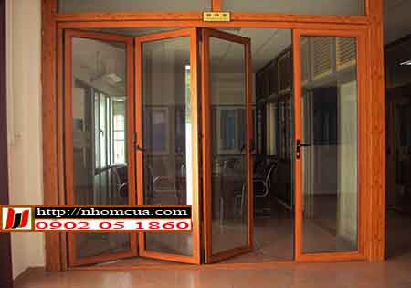 Operating system aluminum doors 